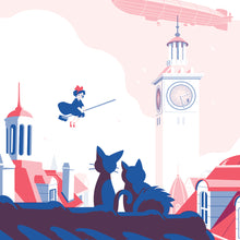 Load image into Gallery viewer, KIKI&#39;S DELIVERY SERVICE  / Alternative Movie Poster / Risography