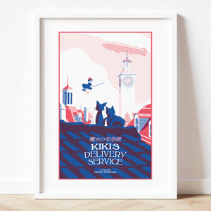 KIKI'S DELIVERY SERVICE  / Alternative Movie Poster / Risography