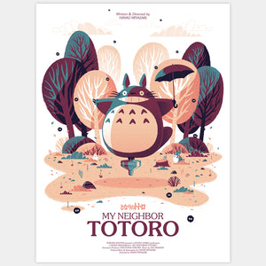MY NEIGHBOR TOTORO / Alternative Movie Poster / Screen Print / Limited Edition